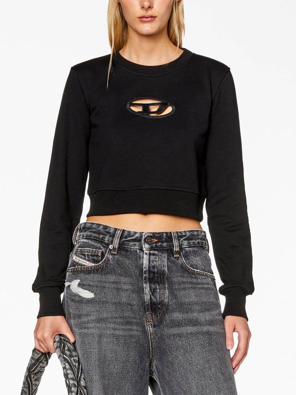 Diesel Sweaters Black Cotone