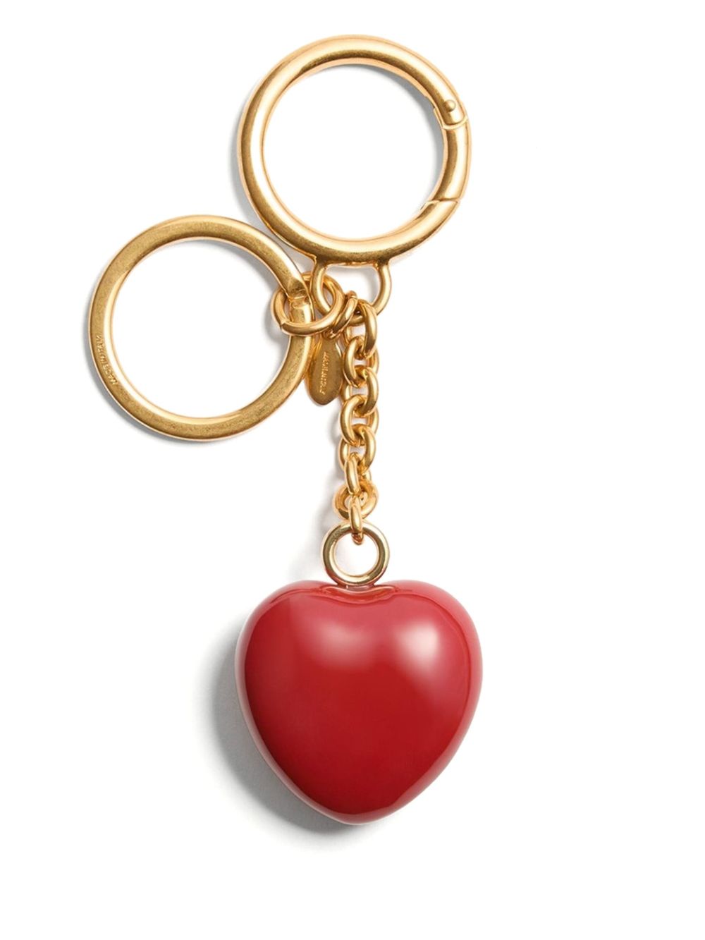 Valentino Garavani Keychains Red Gold Plated Metal