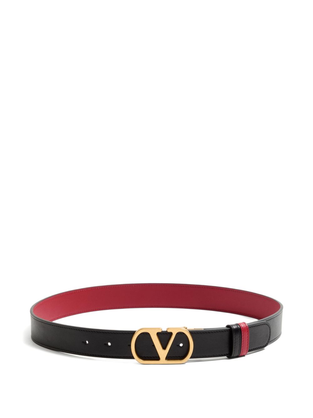 Valentino Garavani Belts Red Calf Leaher