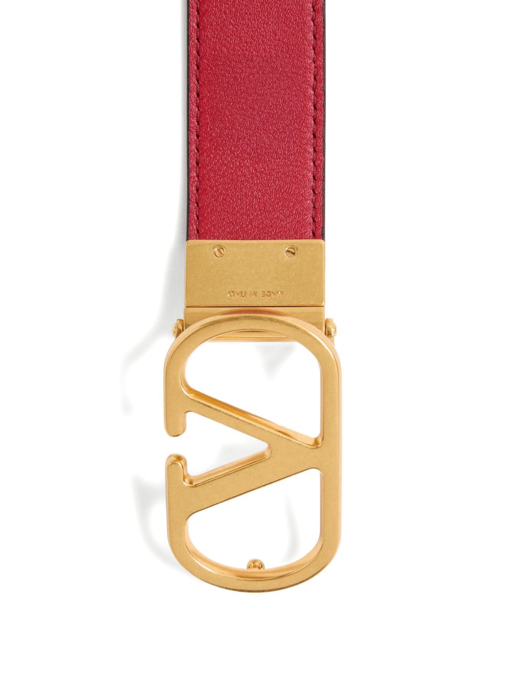 Valentino Garavani Belts Red Calf Leaher