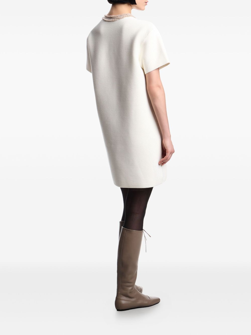 Emporio Armani Dresses Bianco Elastane