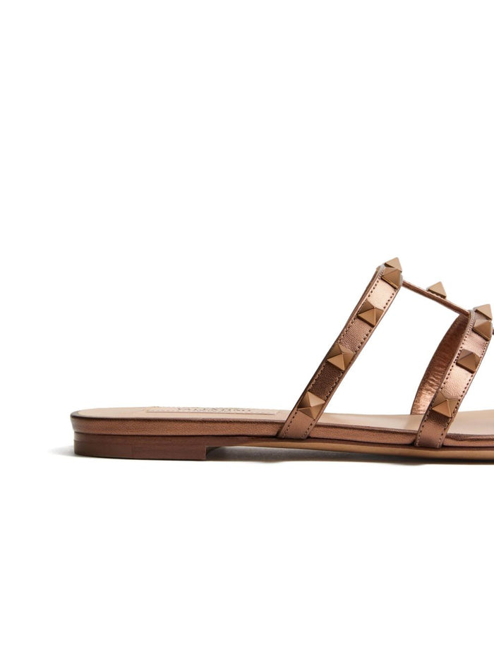 Valentino Garavani Sandals Brown Calf Leather