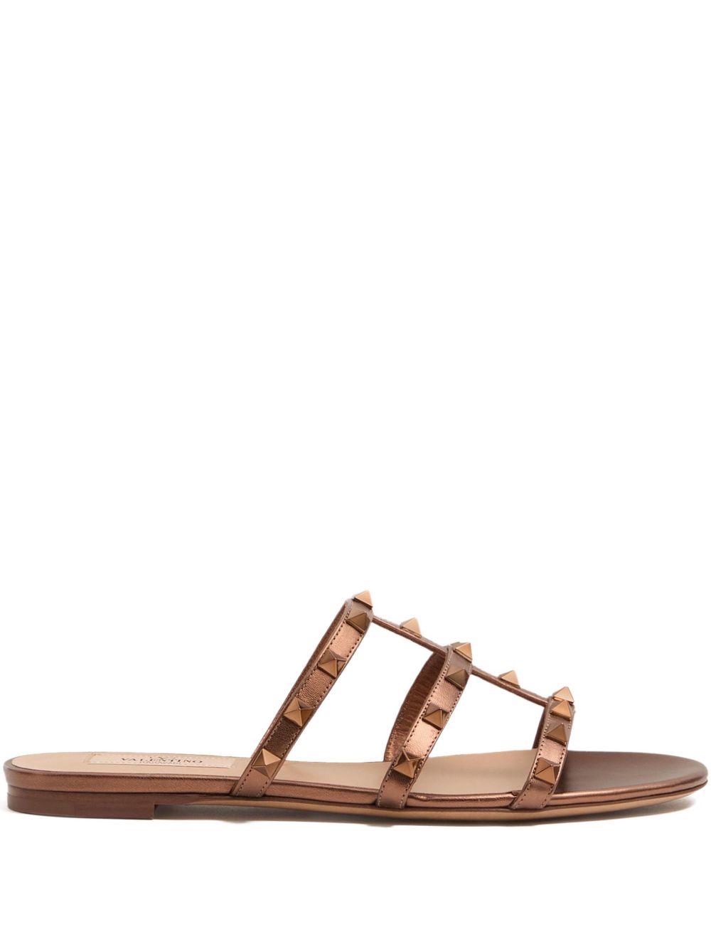 Valentino Garavani Sandals Brown Calf Leather