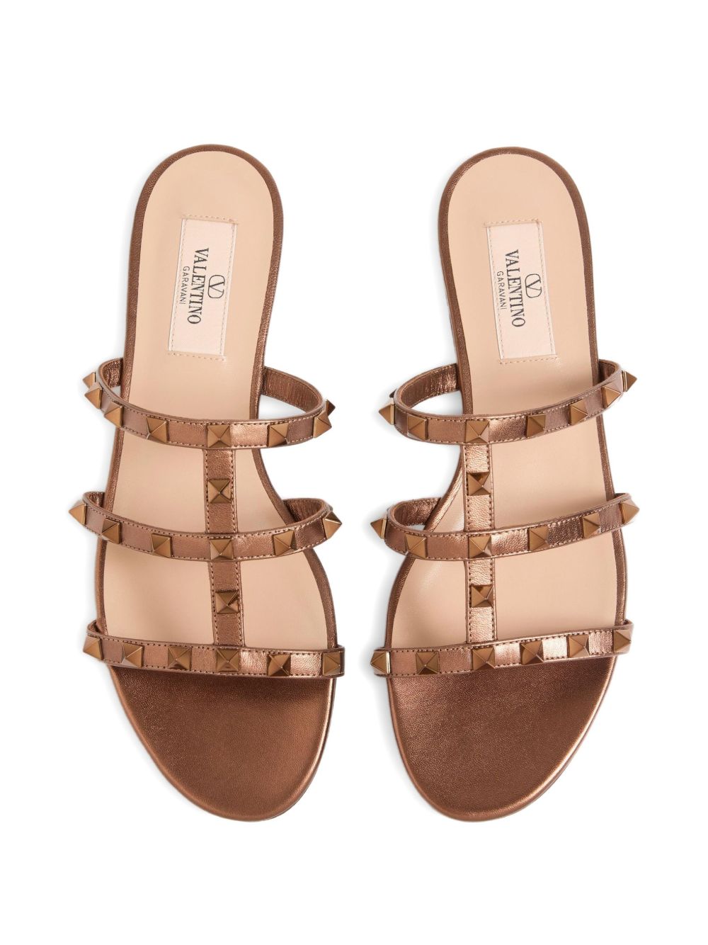 Valentino Garavani Sandals Brown Calf Leather