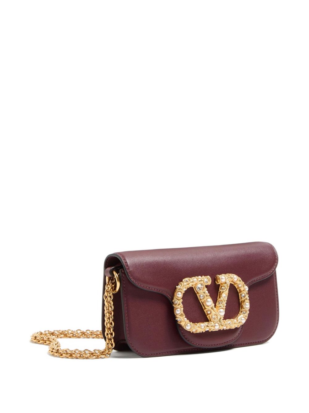 Valentino Garavani Bags Bordeaux Calf Leather