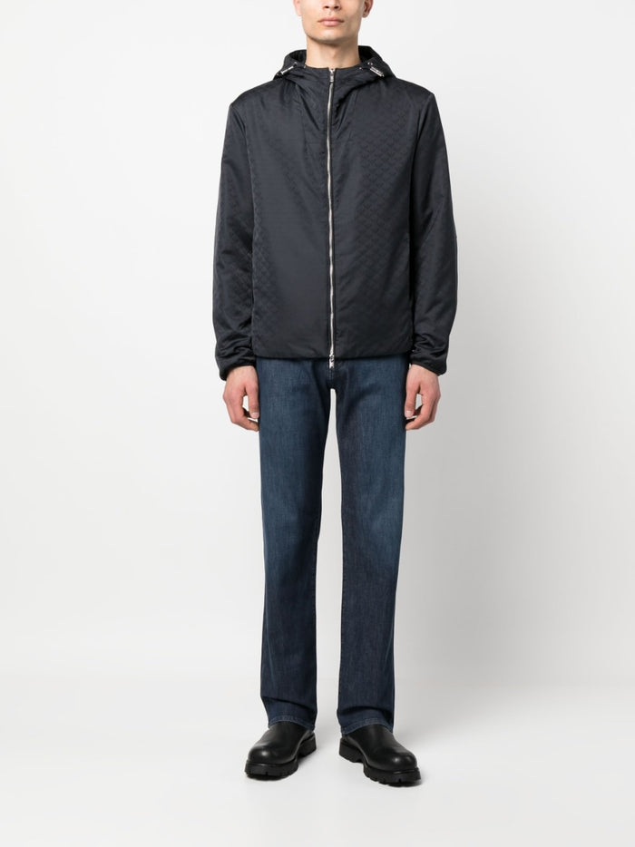 Emporio Armani Coats Blue Polyester