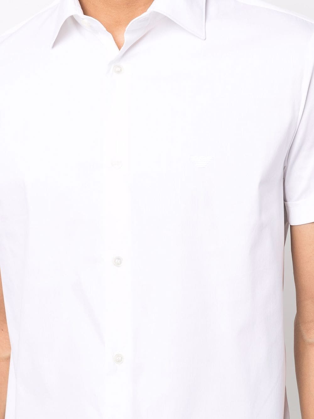 Emporio Armani Shirts Bianco Polyamide