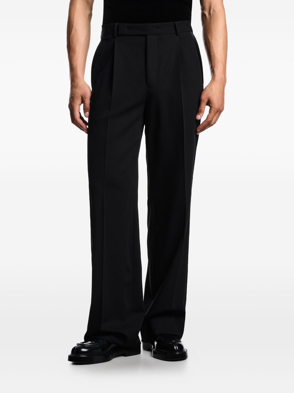 Emporio Armani Exclusive Trousers Nero Virgin Wool