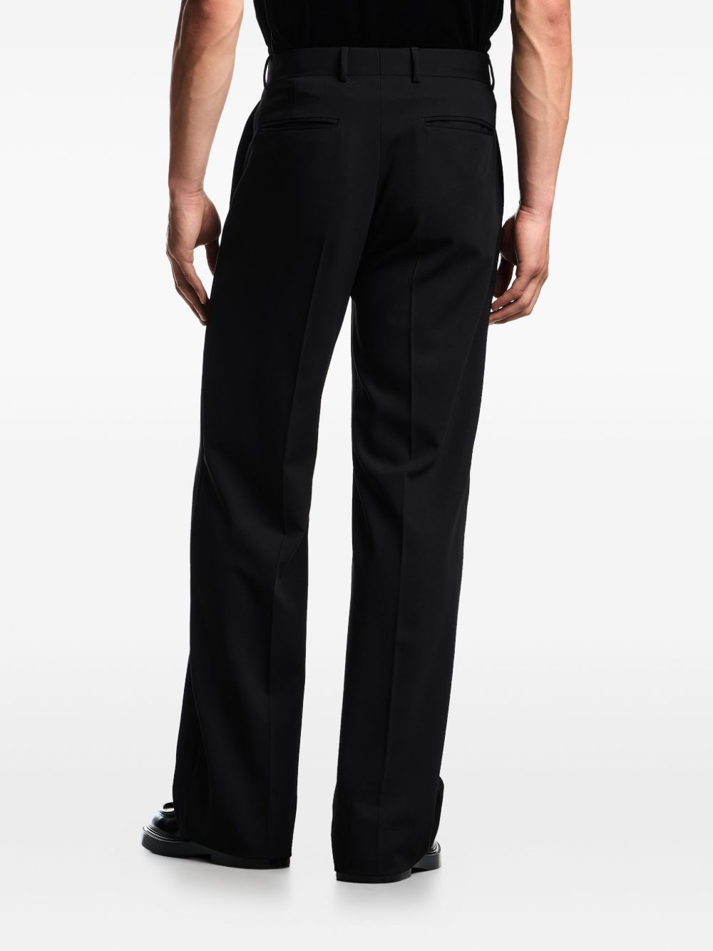 Emporio Armani Exclusive Trousers Nero Virgin Wool