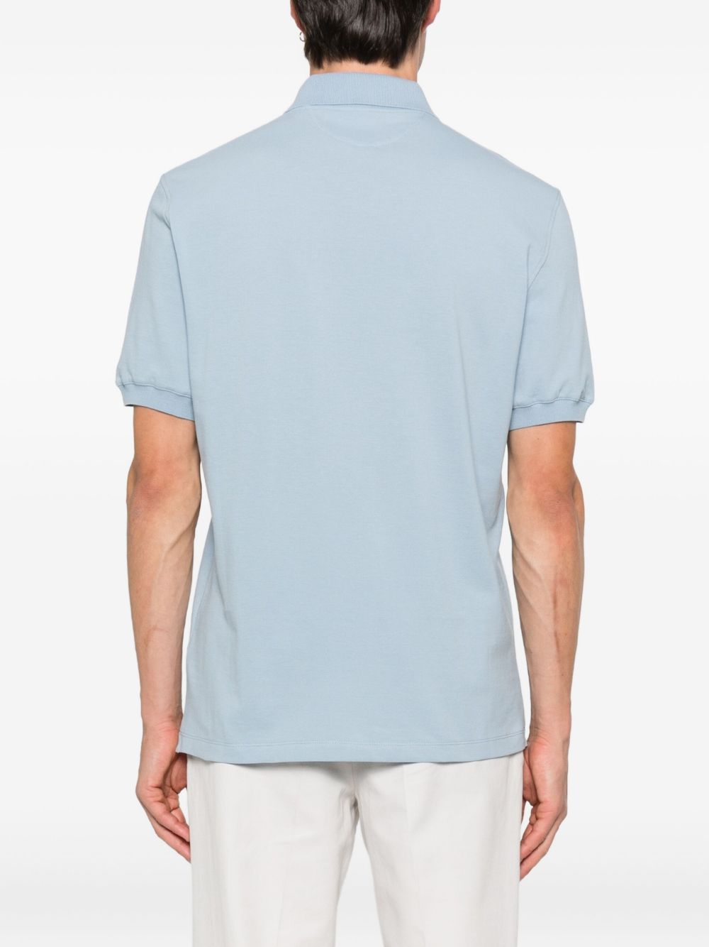 Brunello Cucinelli T-Shirts And Polos Azzurro Cotton