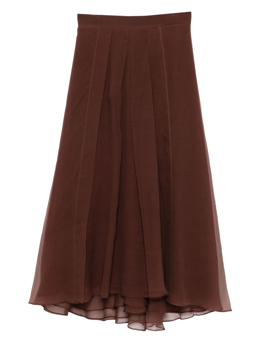 Brunello Cucinelli Skirts Marrone Outer: Silk