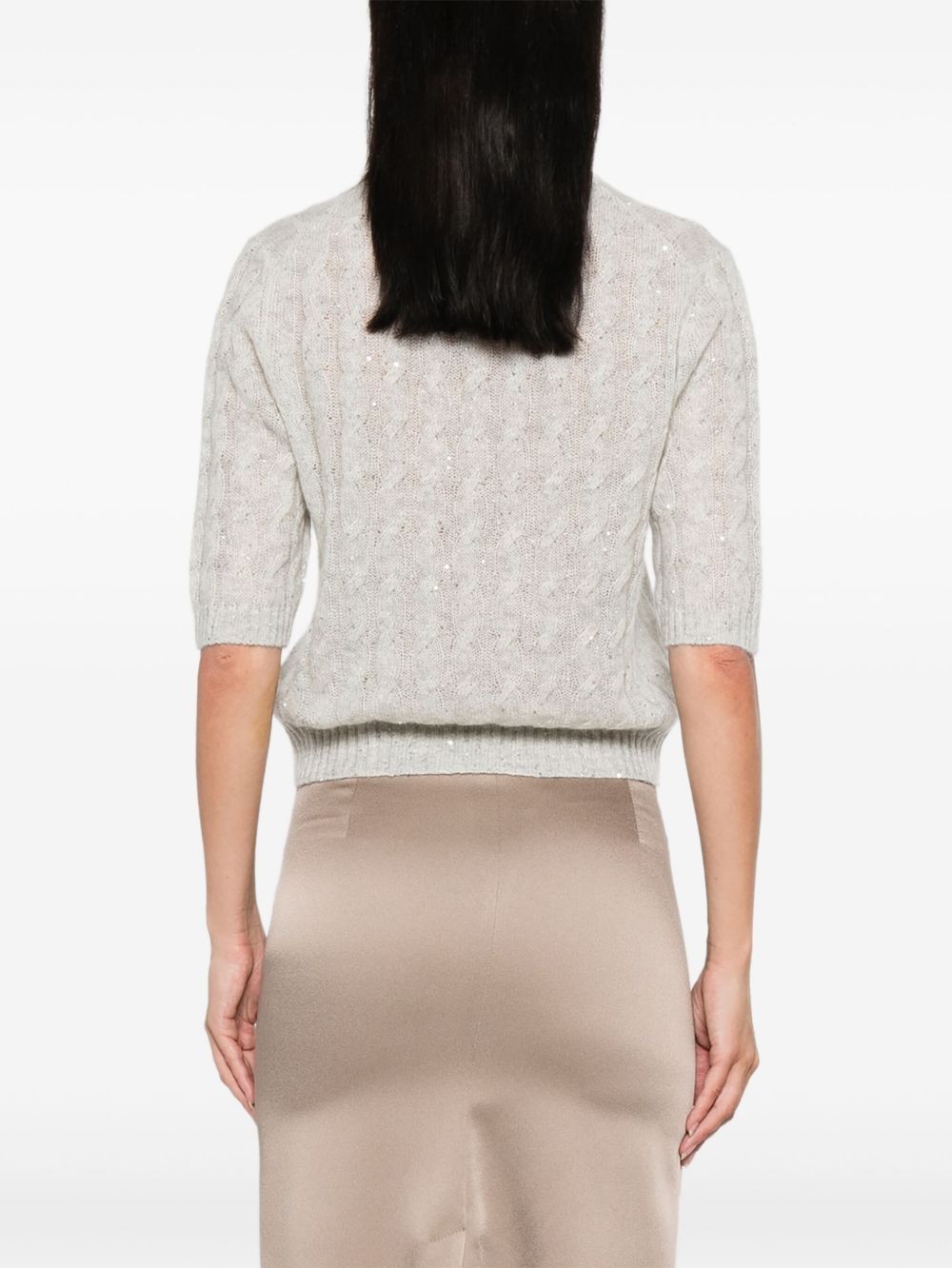 Brunello Cucinelli Sweaters Grigio Sequin
