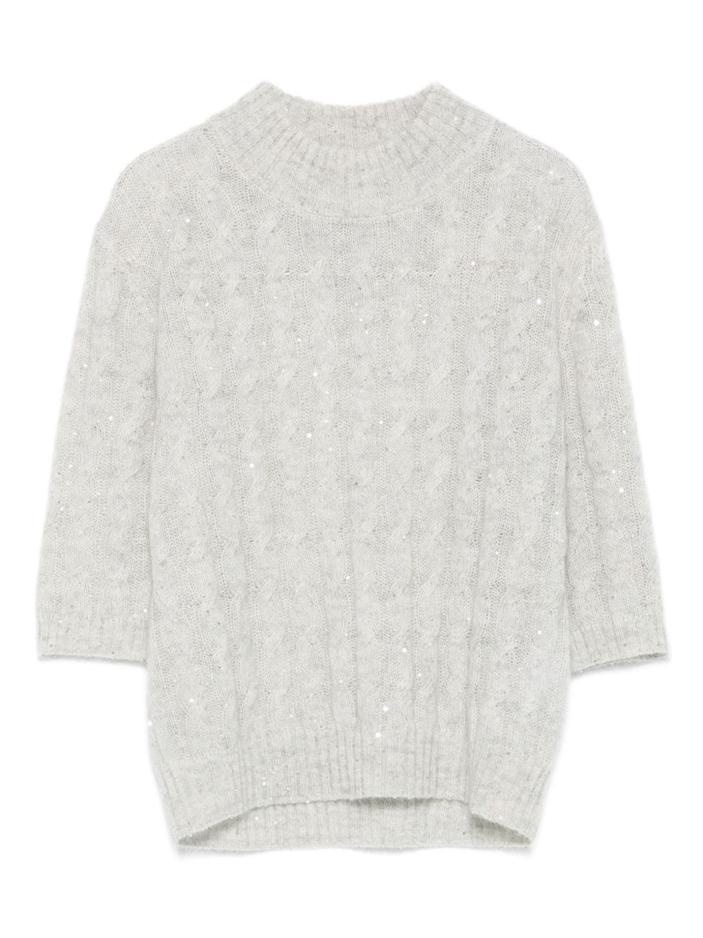 Brunello Cucinelli Sweaters Grigio Sequin