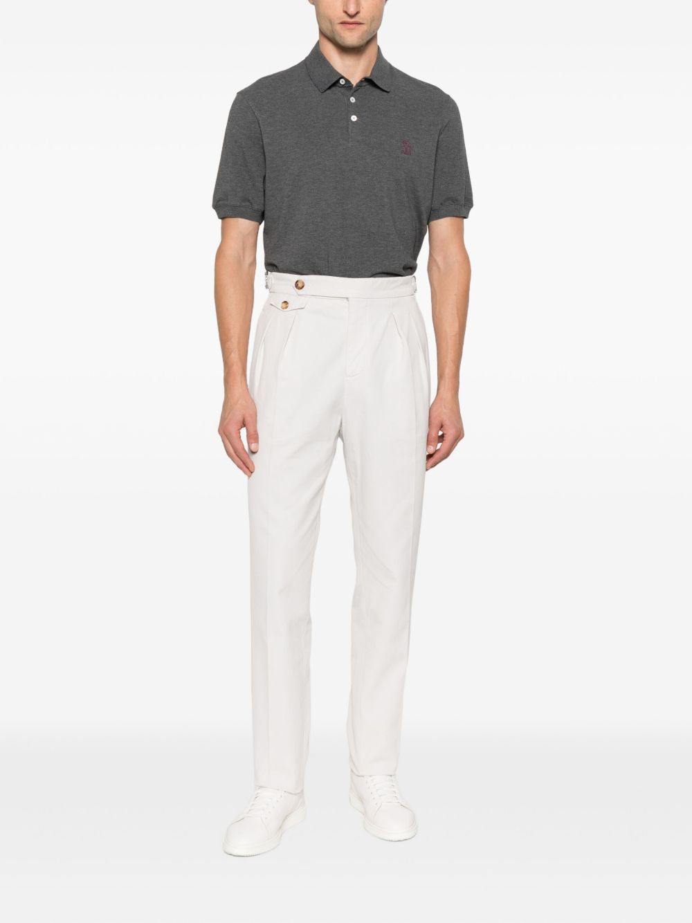 Brunello Cucinelli T-Shirts And Polos Grigio Scuro Cotton