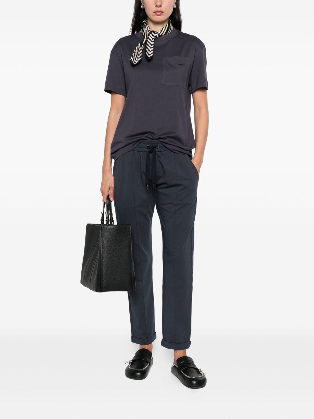 Brunello Cucinelli Trousers Blu Eco Brass