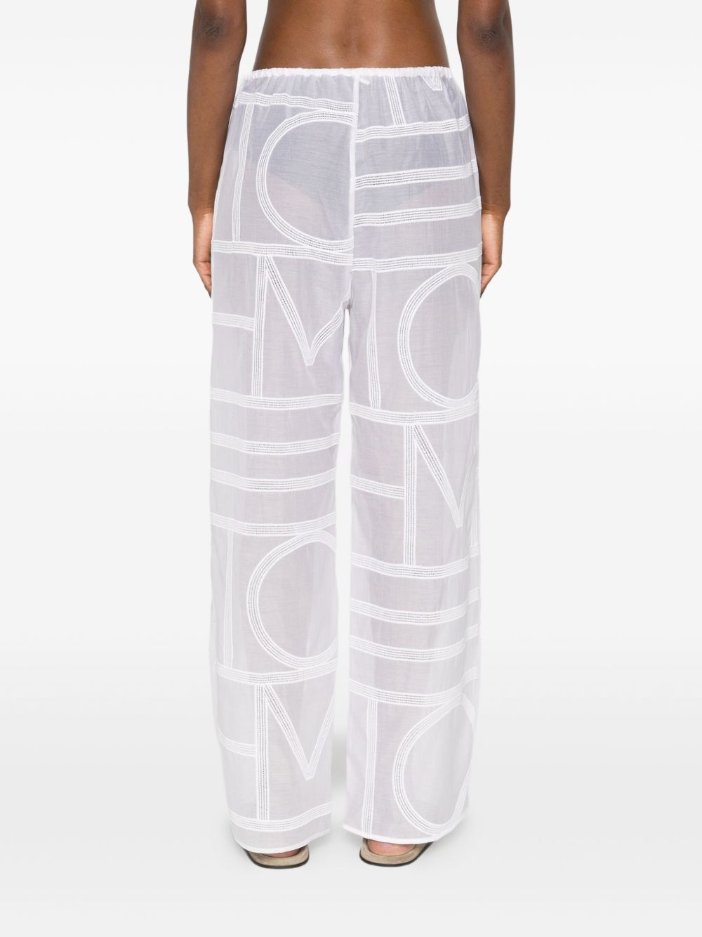 Toteme Pre Trousers White Cotton Organic