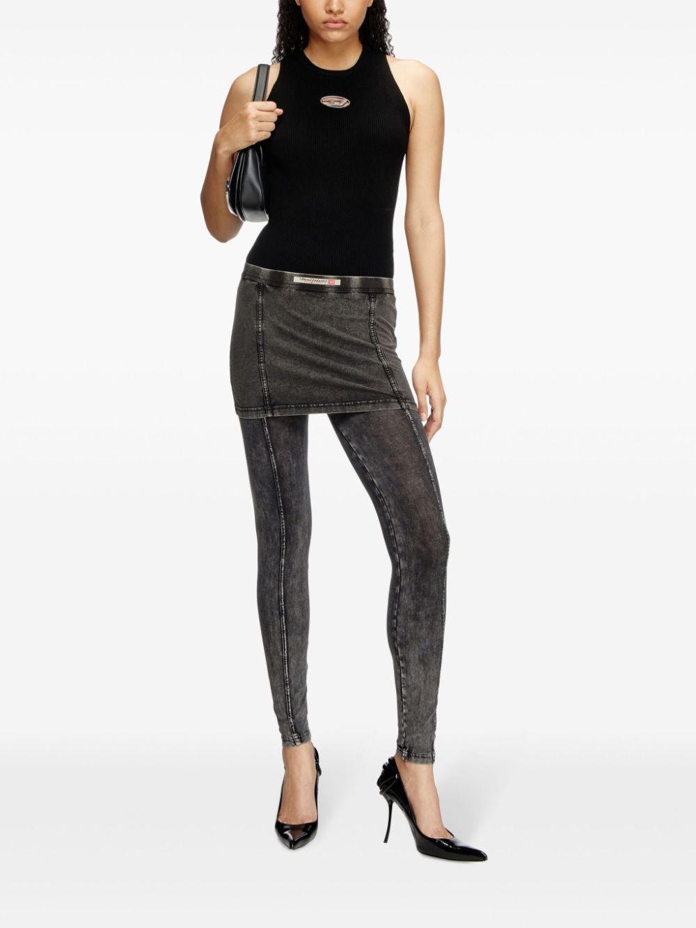 Diesel Top Black Viscose