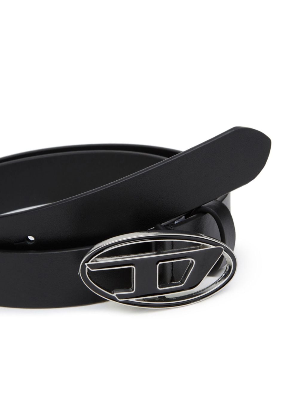 Diesel Belts Black Calf Leather
