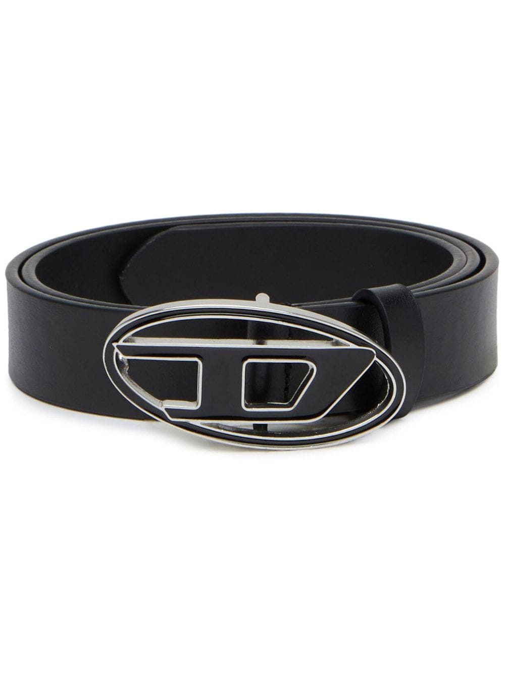 Diesel Belts Black Calf Leather