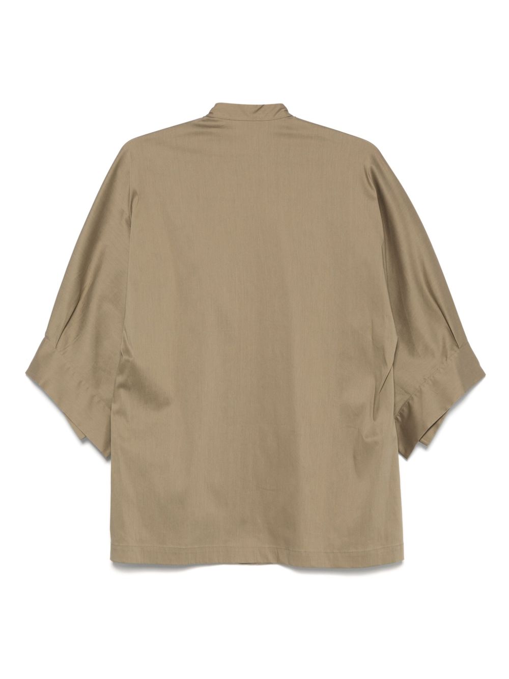 Semicouture Shirts Beige Cotton Polyamide Elastane
