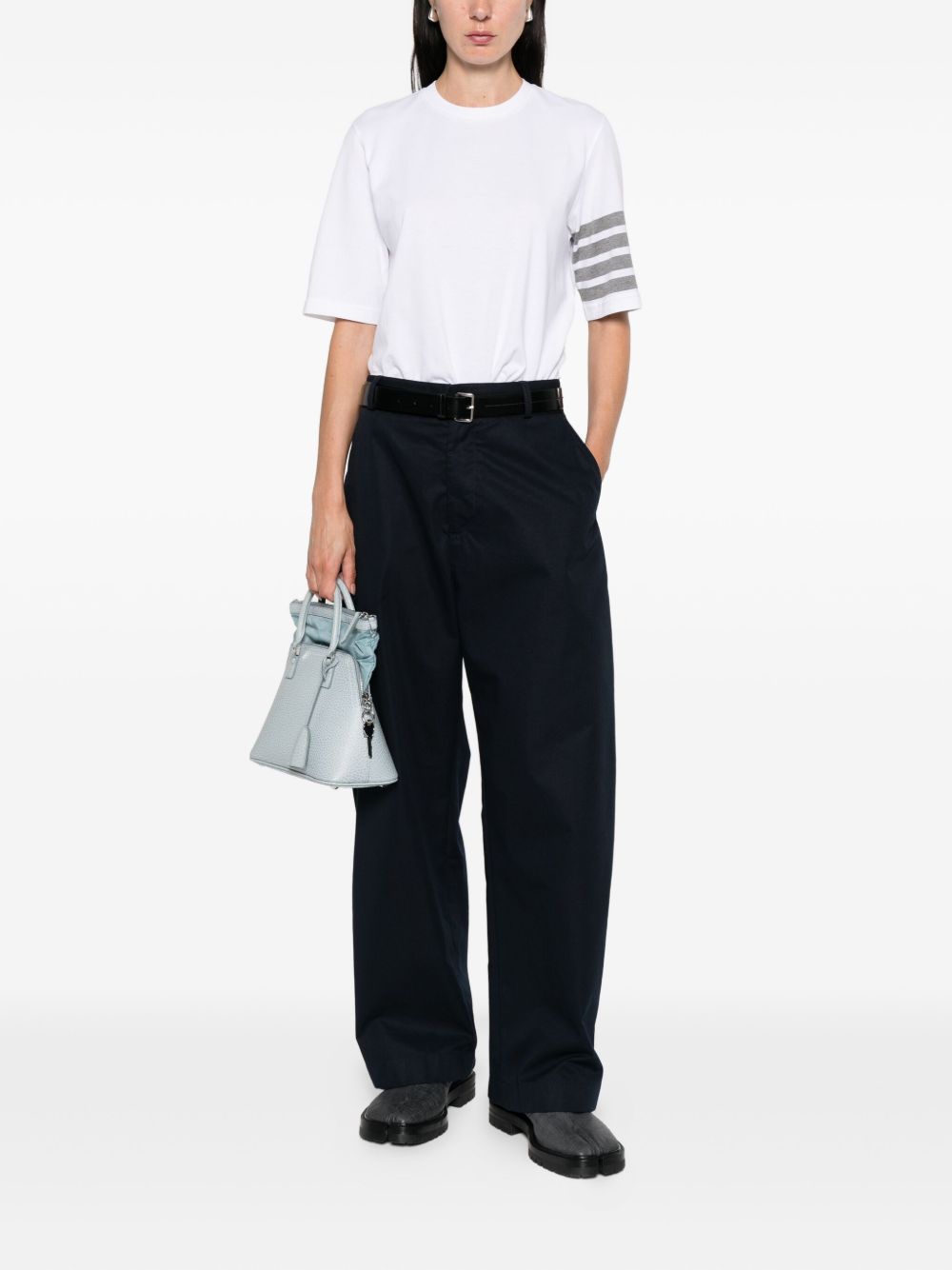 Thom Browne T-Shirts And Polos Bianco Self: Sustainable Cotton