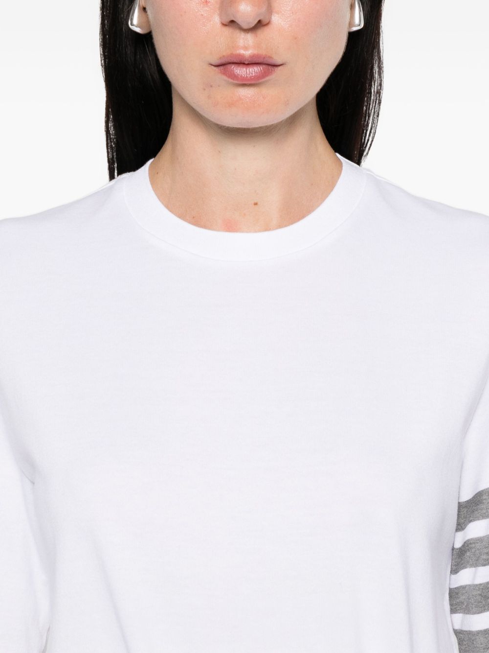 Thom Browne T-Shirts And Polos Bianco Self: Sustainable Cotton