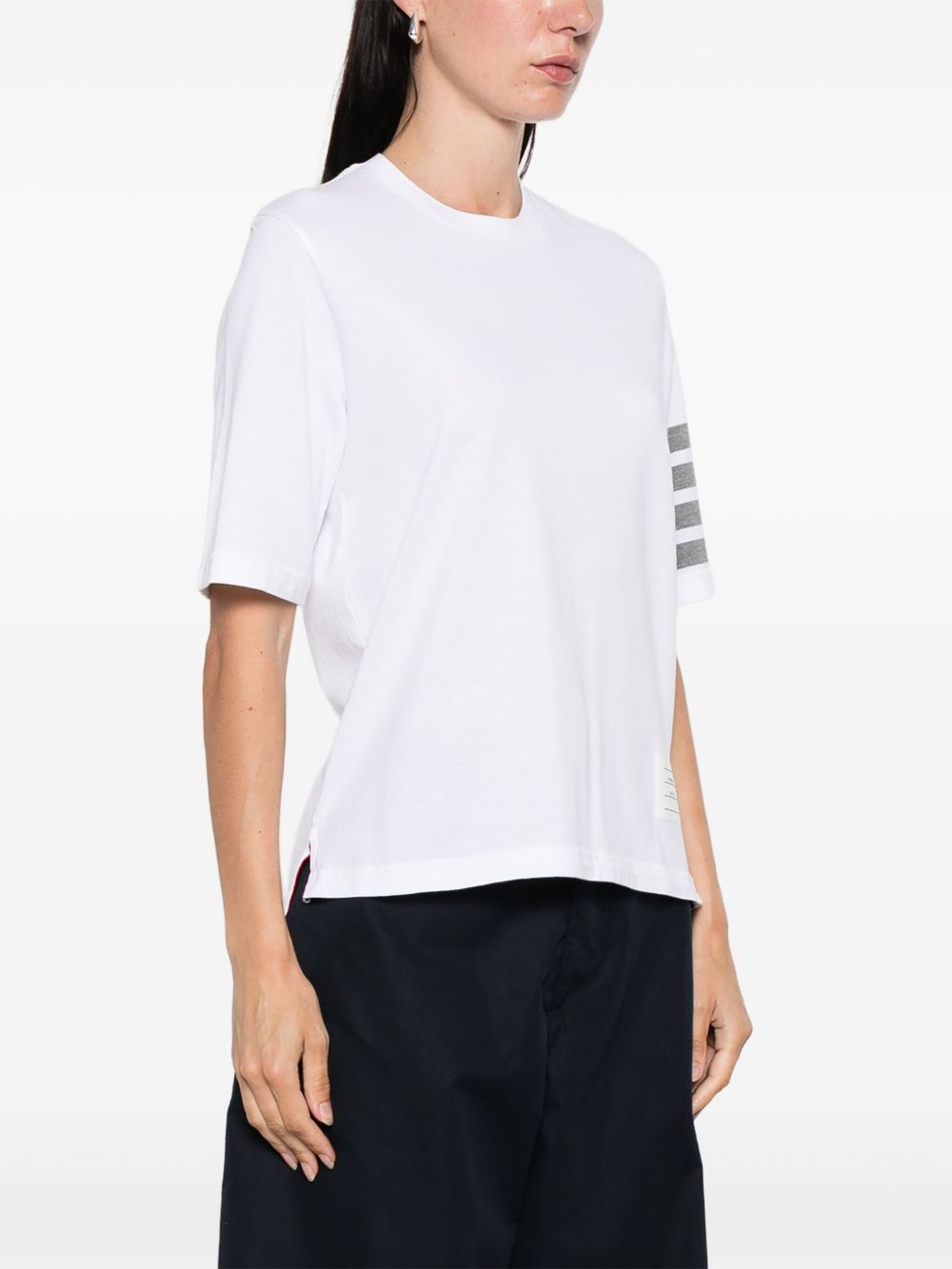 Thom Browne T-Shirts And Polos Bianco Self: Sustainable Cotton