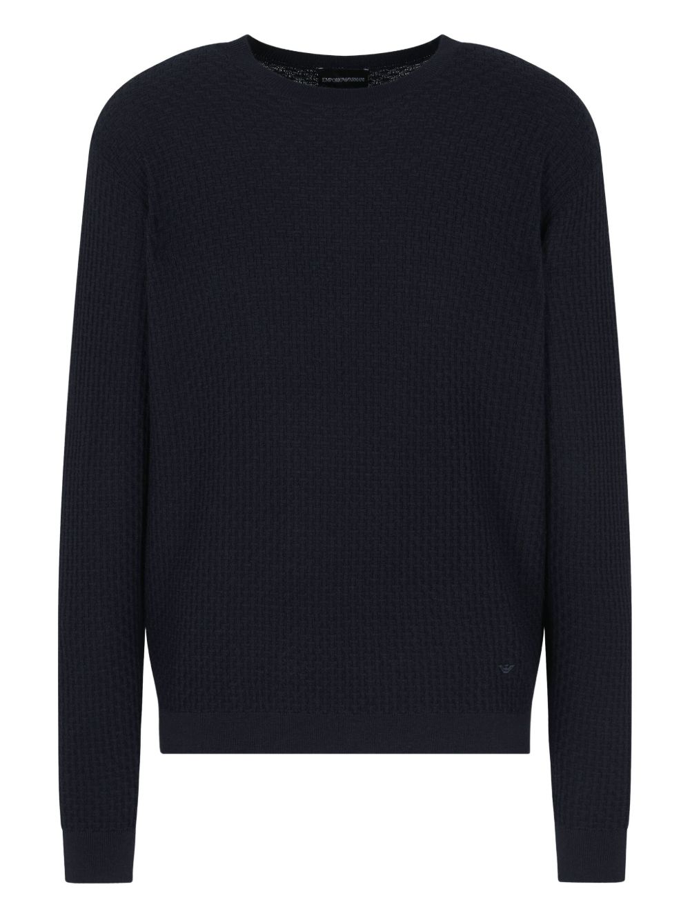 Emporio Armani Sweaters Blu Virgin Wool