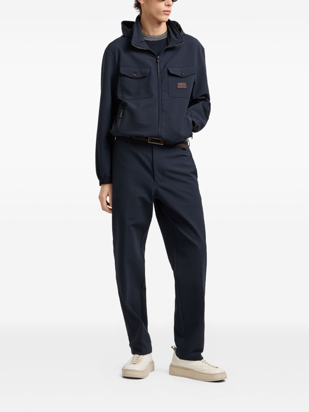 Emporio Armani Coats Blu Polyamide
