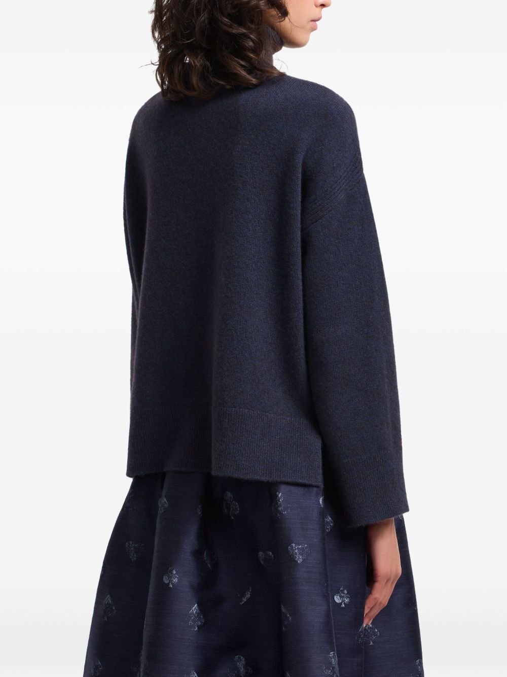 Emporio Armani Sweaters Bluette Virgin Wool
