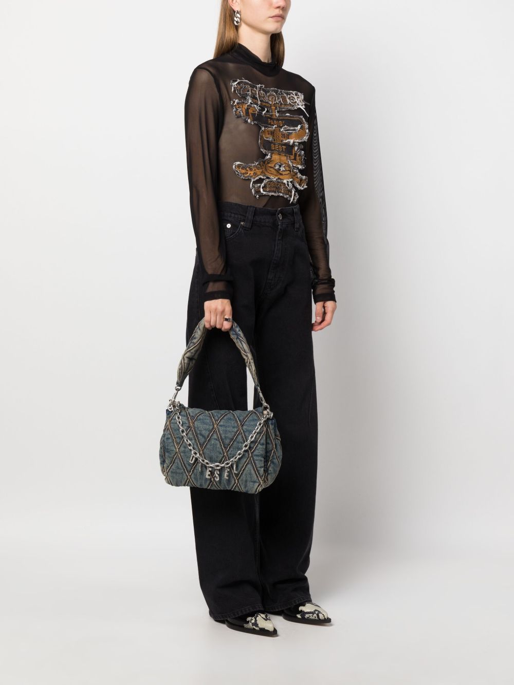 Diesel Bags Clear Blue