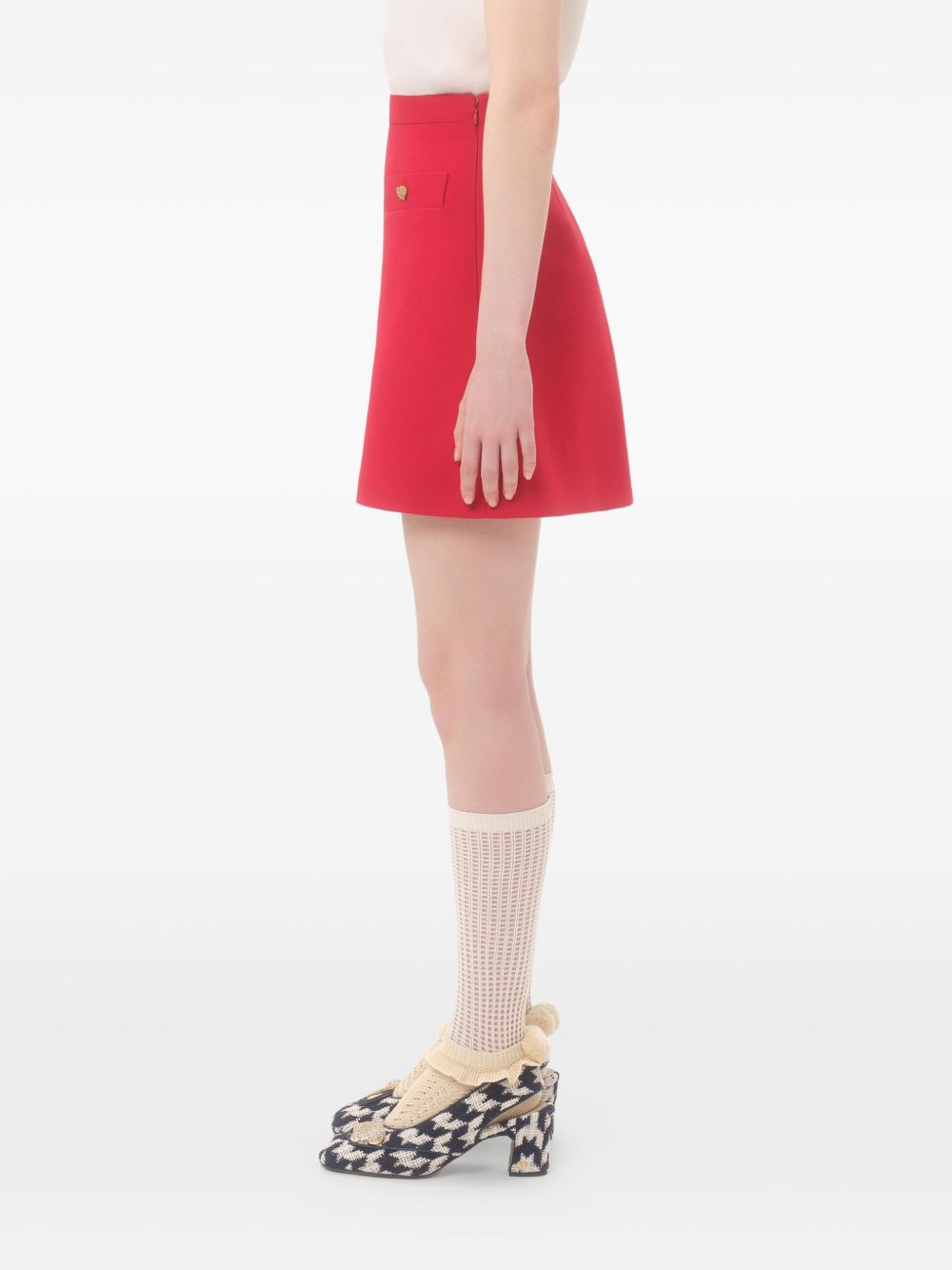Valentino Skirts Red Cotton