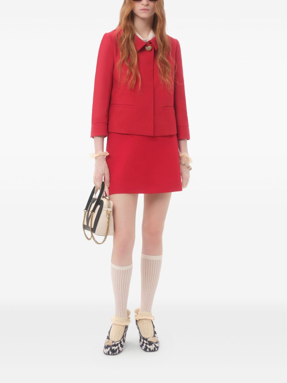 Valentino Skirts Red Cotton