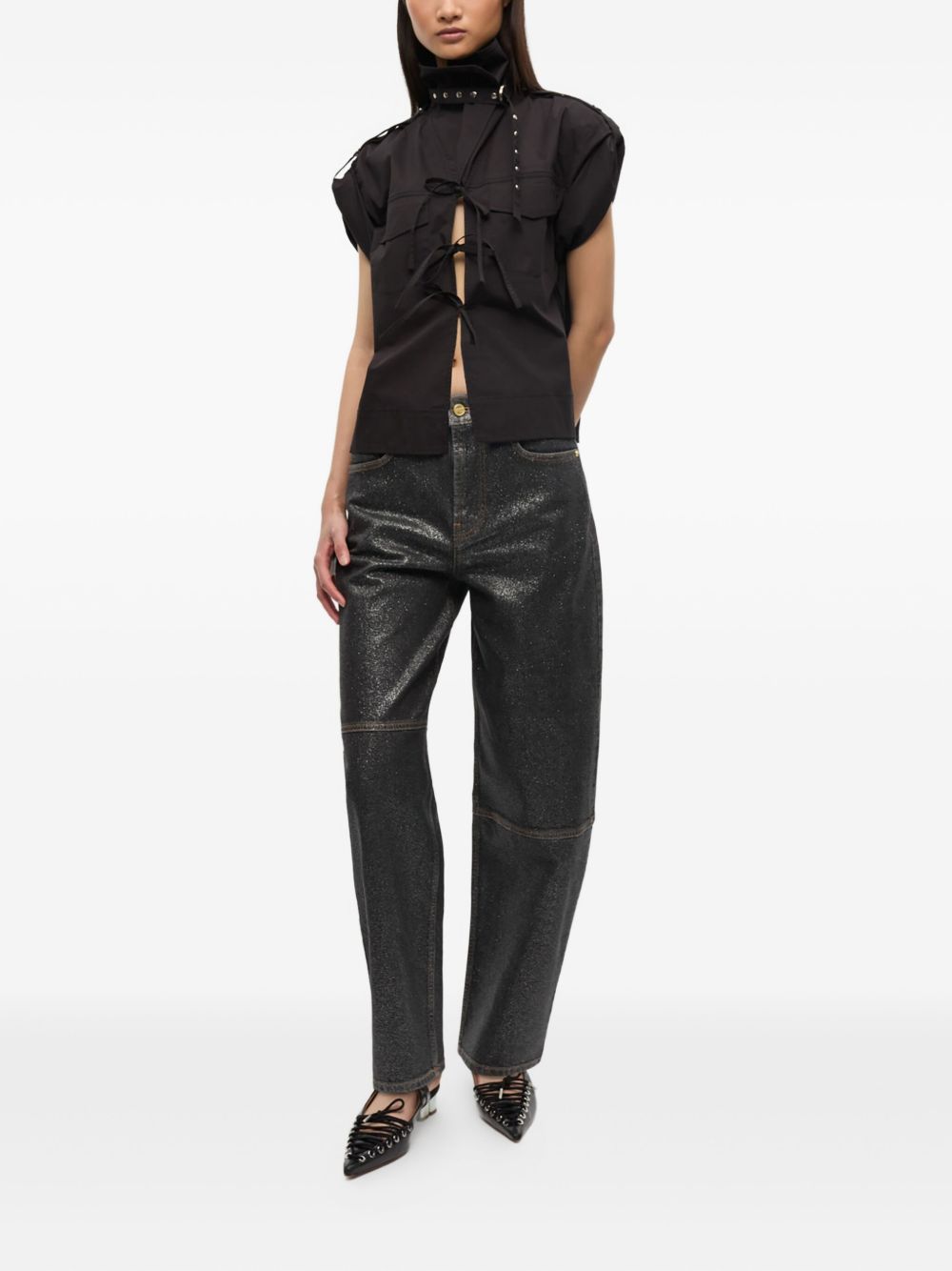 Ganni Jeans Black