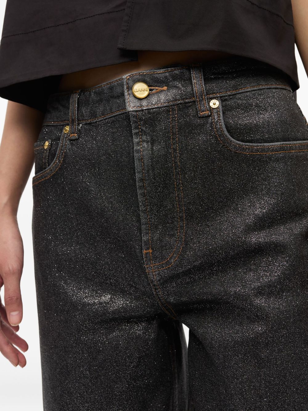 Ganni Jeans Black