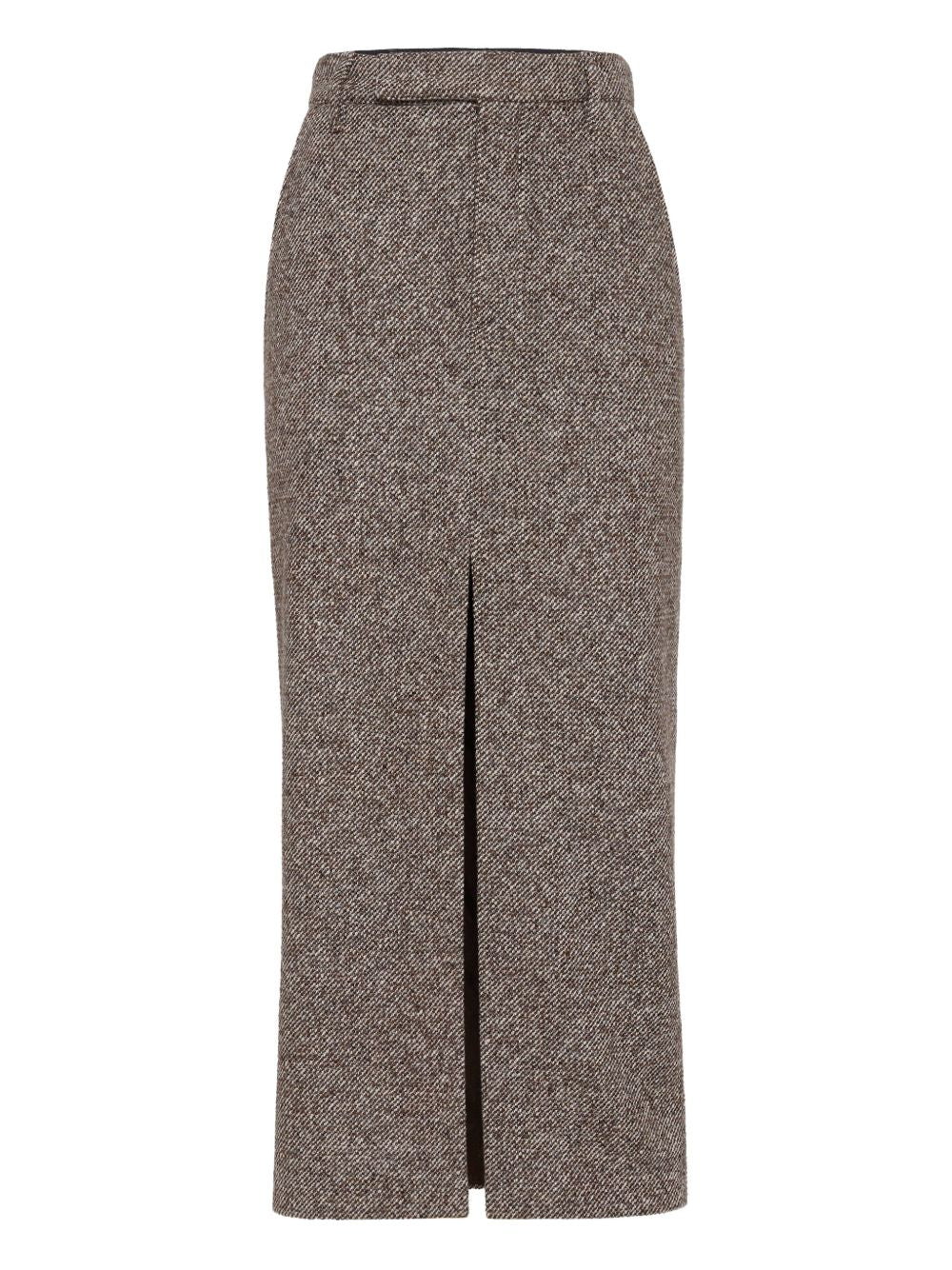 Brunello Cucinelli Skirts Marrone Virgin Wool