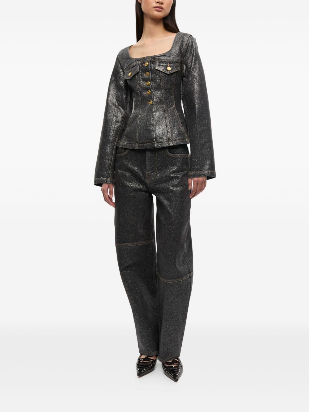 Ganni Jackets Black