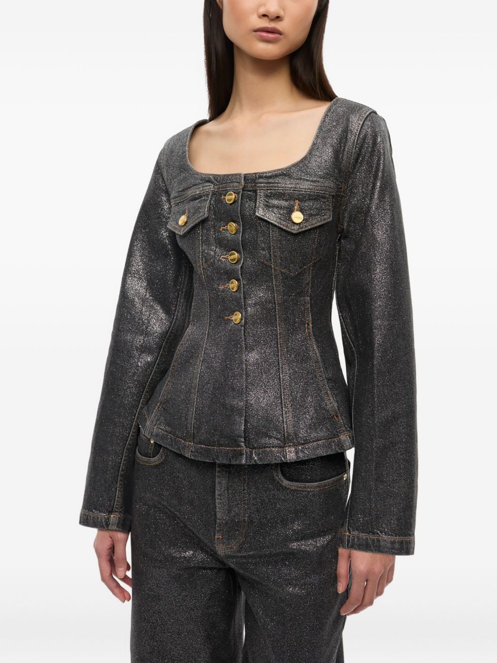 Ganni Jackets Black