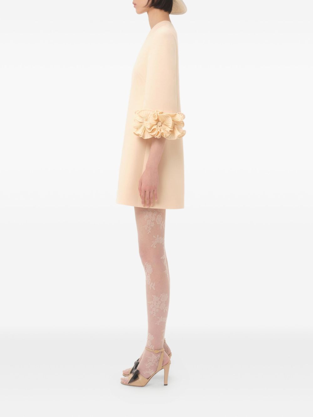 Valentino Dresses Beige Wool