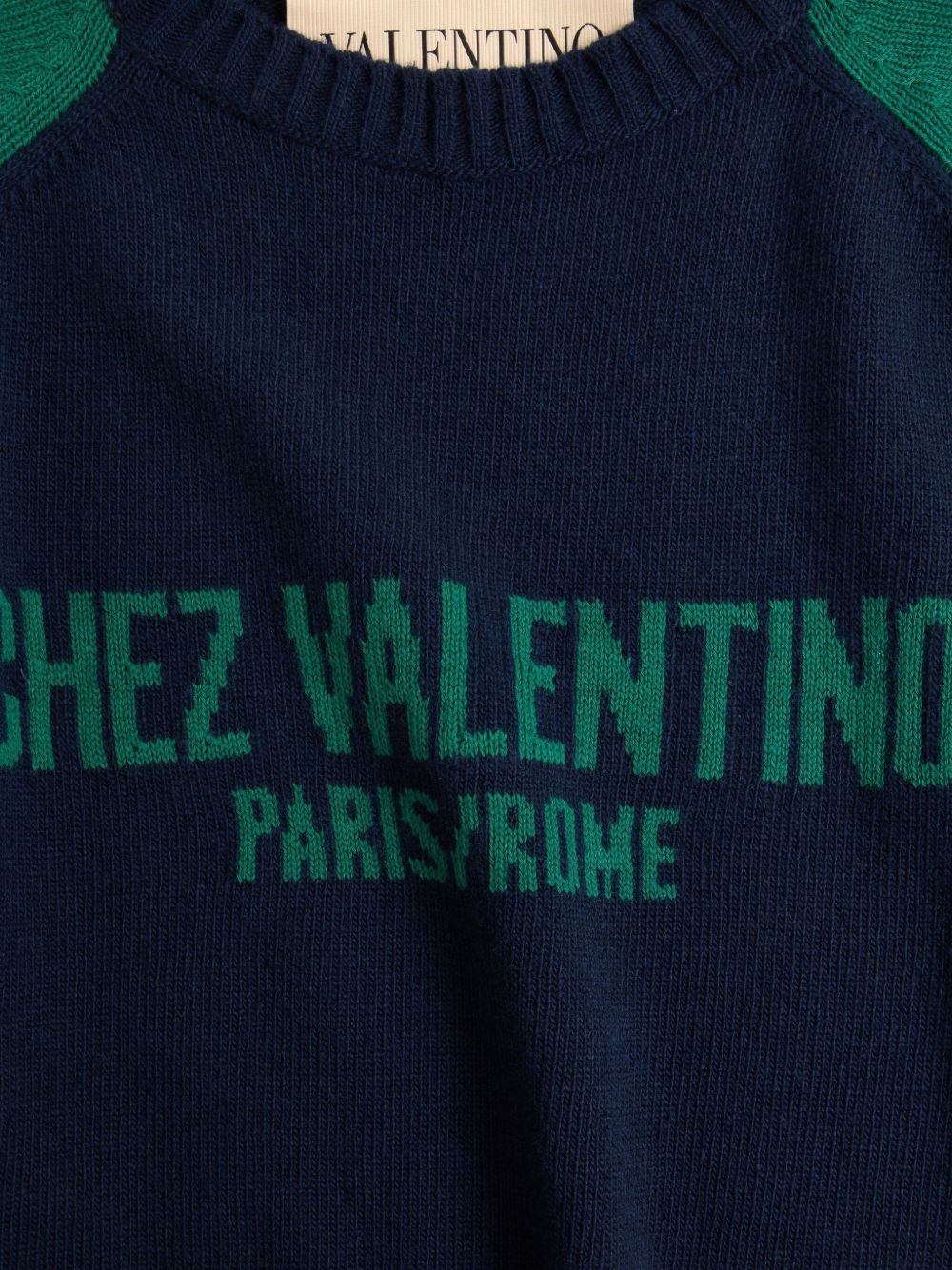 Valentino Sweaters Blue Wool