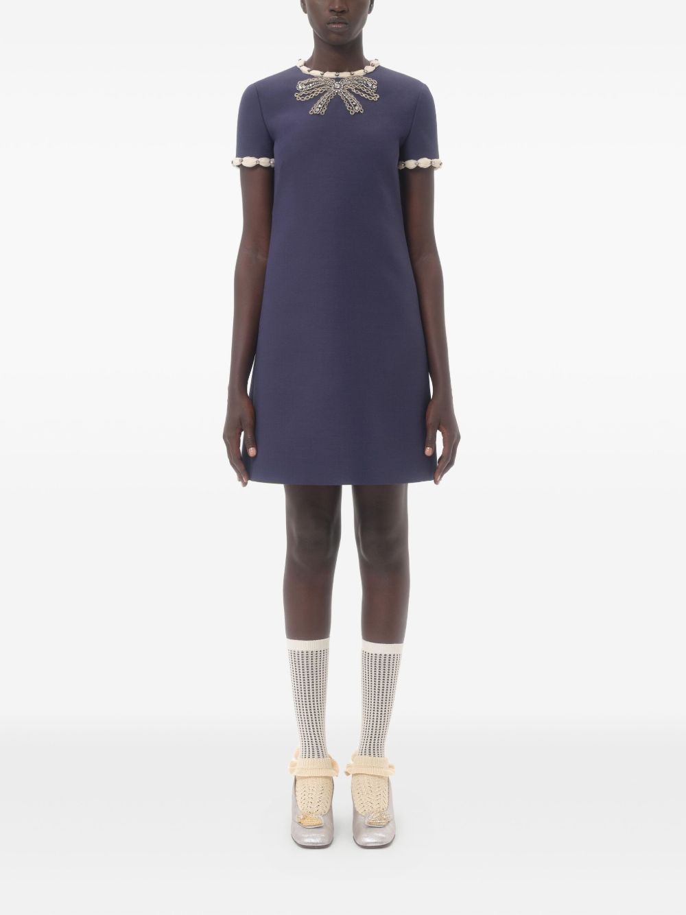 Valentino Dresses Blue Wool