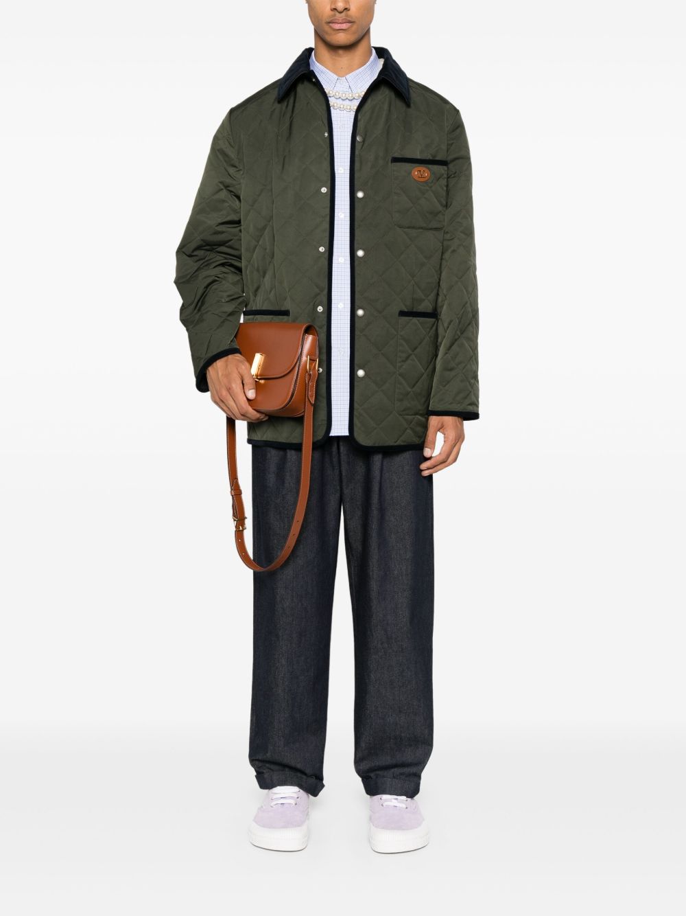 Valentino Jackets Green Calf Leather