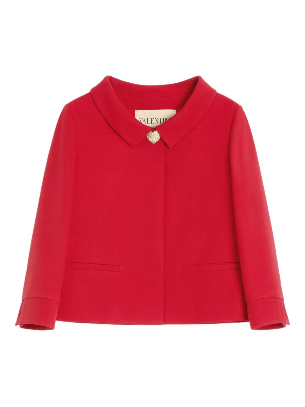 Valentino Jackets Red Virgin Wool