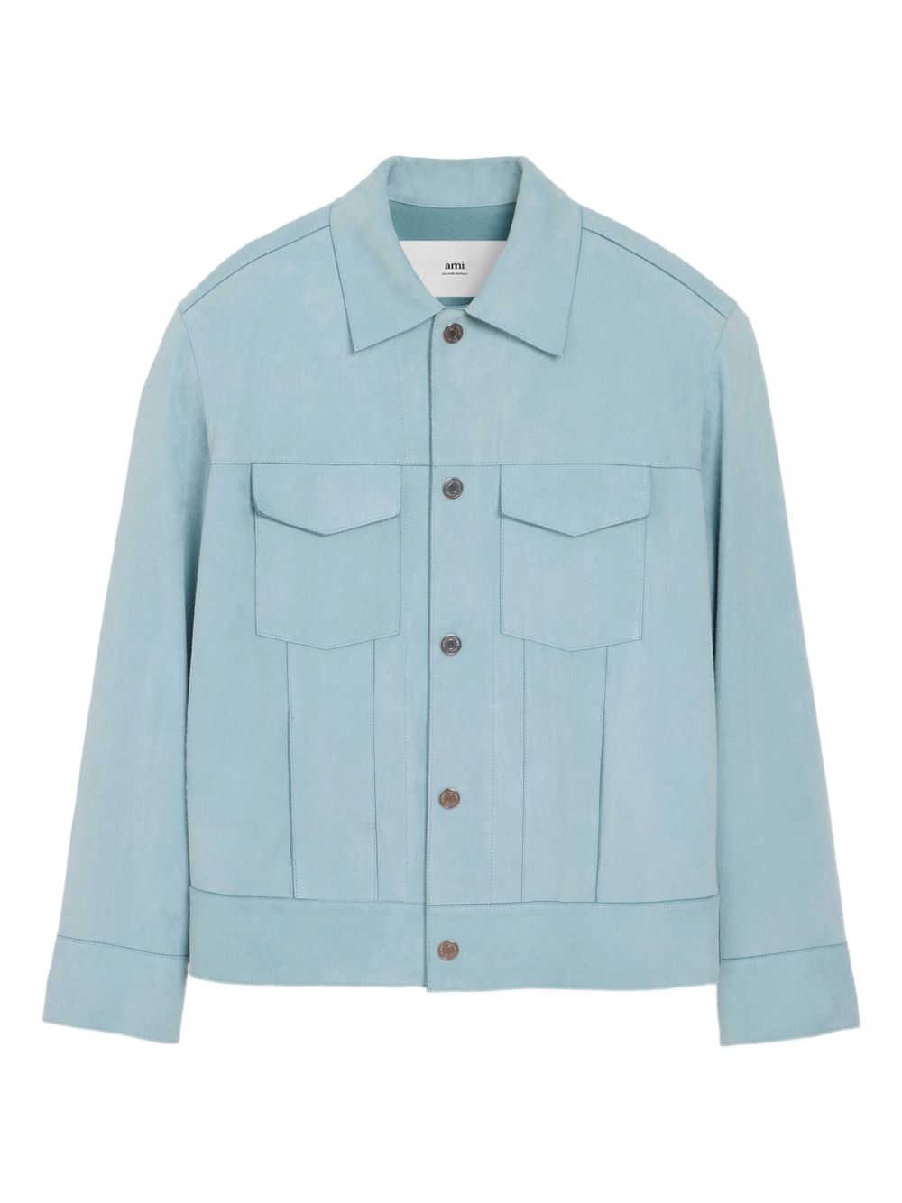 Ami Paris Jackets Clear Blue Goat Skin
