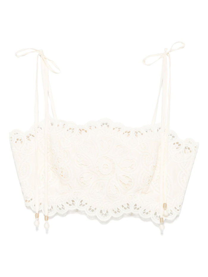 Zimmermann Top Ivory Polyester