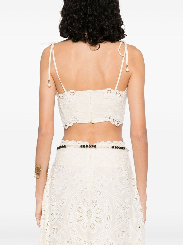Zimmermann Top Ivory Polyester