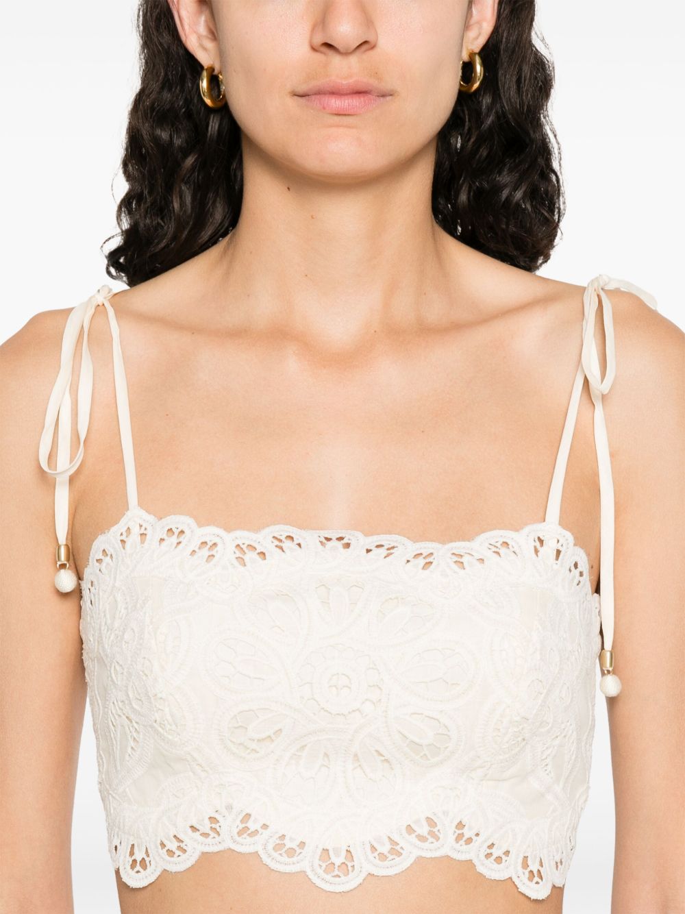 Zimmermann Top Ivory Polyester