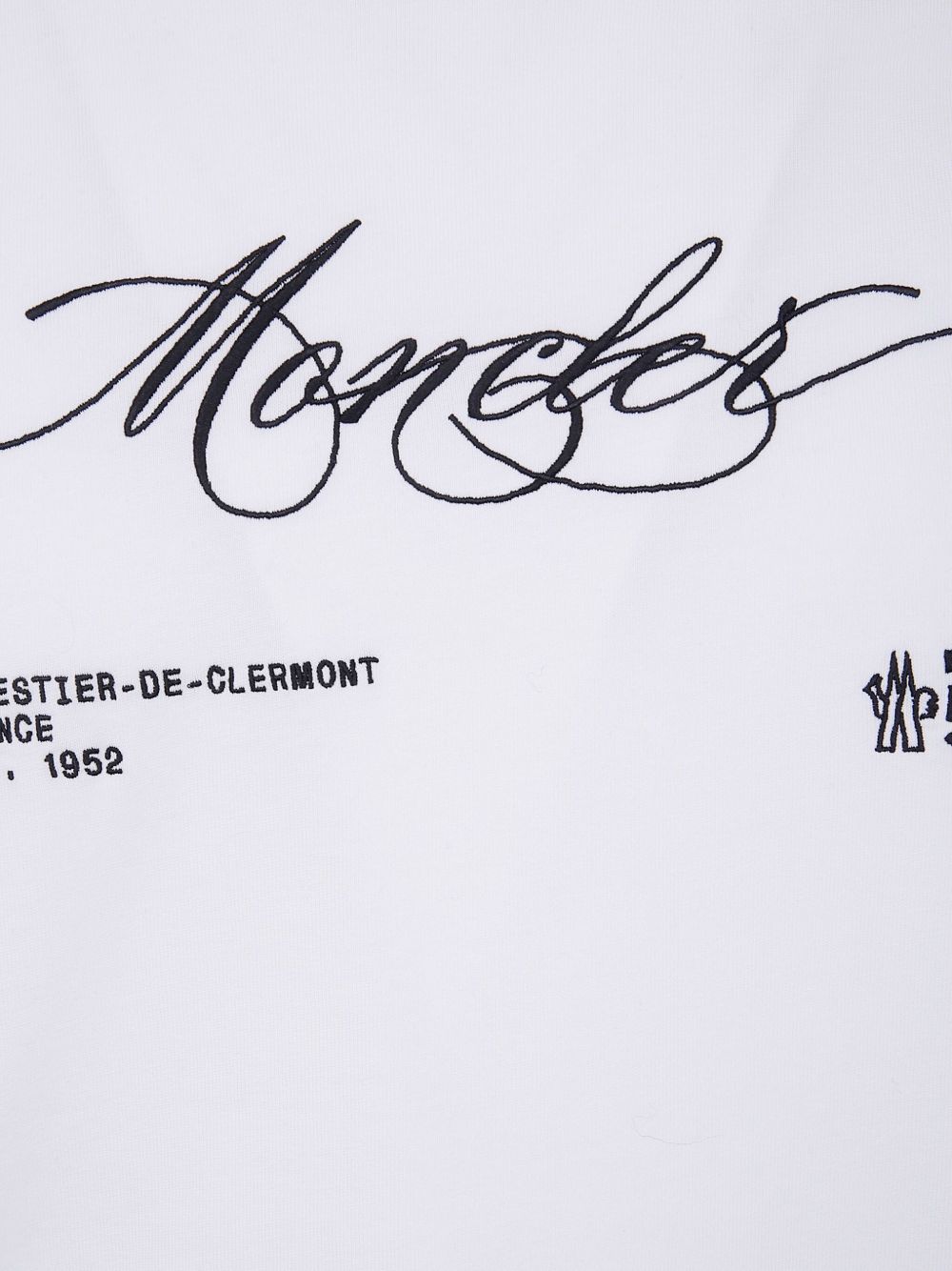 Moncler T-Shirts And Polos White Base Fabric: Cotton