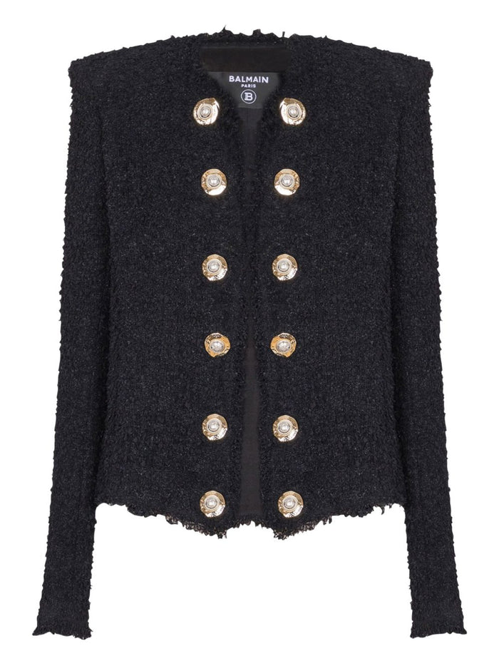 Balmain Jackets Black Polyamide