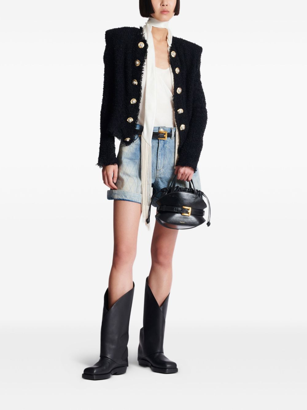 Balmain Jackets Black Polyamide